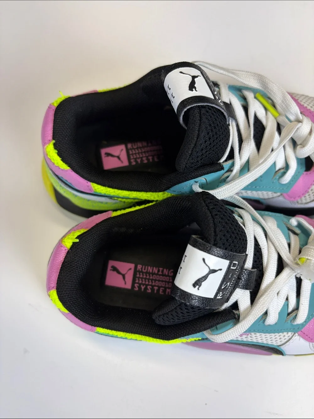 Puma RS-O Neon Colorblock Chunky Sneakers Youth Size 4.5